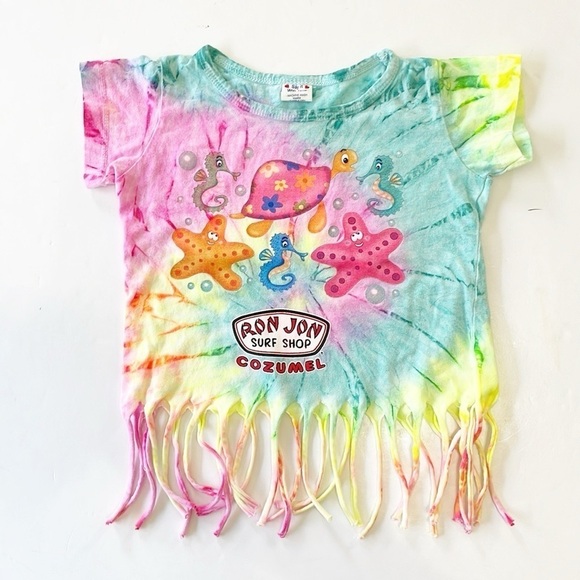Ron Jon Surf Shop Cozumel toddler girls tie dye short sleeve t-shirt - Picture 1 of 3